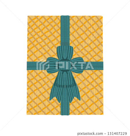 Yellow gift box illustration Yellow gift box illustration 131407229