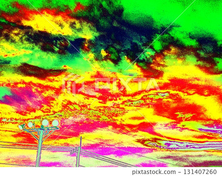日落停車場燈光<已處理> 日落停車場燈光<已處理> 131407260