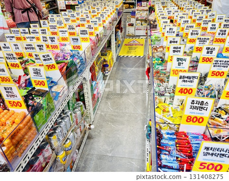 Colorful overseas candy stores 131408275