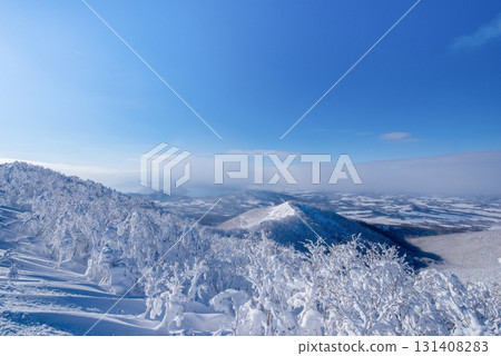 Lake Toya as seen from the ski resort at Rusutsu Resort, Hokkaido 131408283