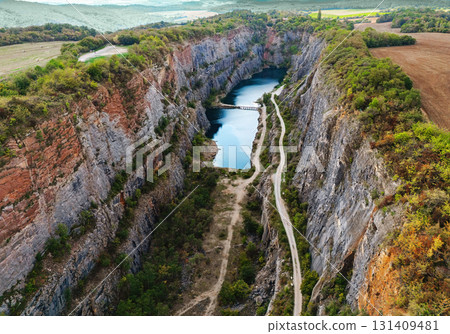 Aerial view of dramatic rocky Aerial view of dramatic rocky 131409481