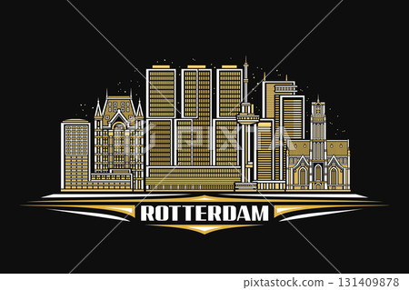 Vector illustration of Rotterdam 131409878