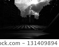 Monochrome cityscape 131409894