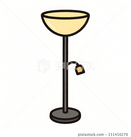 時尚照明落地燈的卡通插圖 時尚照明落地燈的卡通插圖 131410278