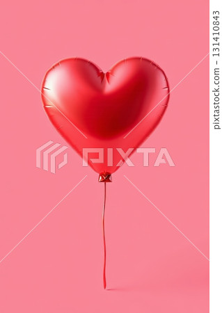 一颗红色的爱心气球 131410843