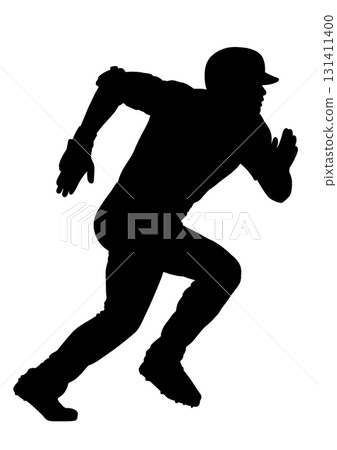 baseball player silhouette baseball player silhouette 131411400