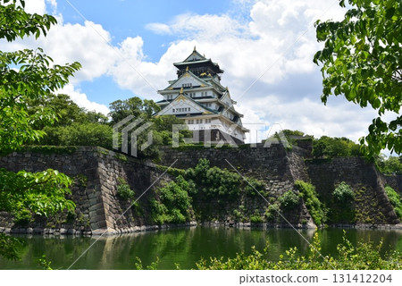 大阪城、天守閣、內護城河 131412204
