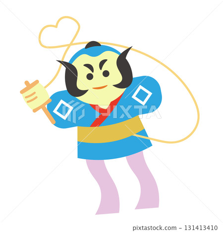 Vector illustration of a self-flying kite Vector illustration of a self-flying kite 131413410