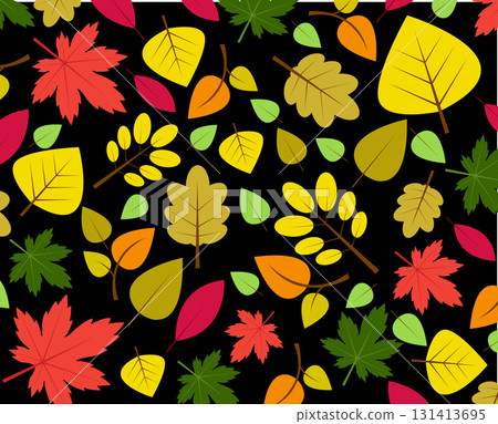Background with maple autumn leaves 131413695