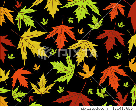 Background with maple autumn leaves 131413696