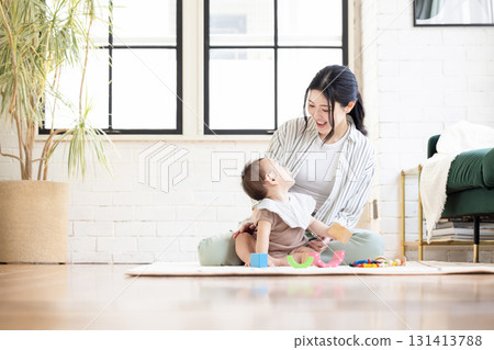 Baby and mother Baby and mother 131413788