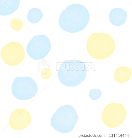 Watercolor style blue and yellow polka dots Watercolor style blue and yellow polka dots 131414444