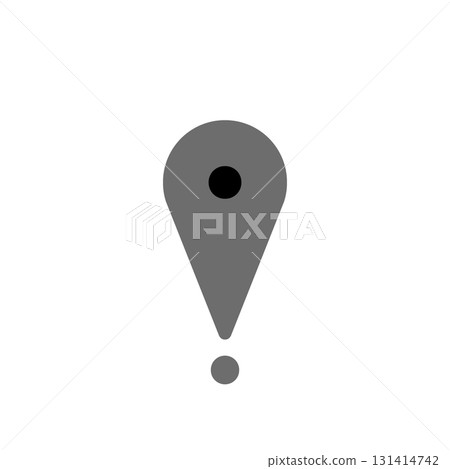 A grey location pin representing your destination A grey location pin representing your destination 131414742
