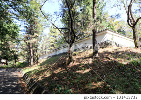 Earthworks and walls of Oshi Castle Earthworks and walls of Oshi Castle 131415732