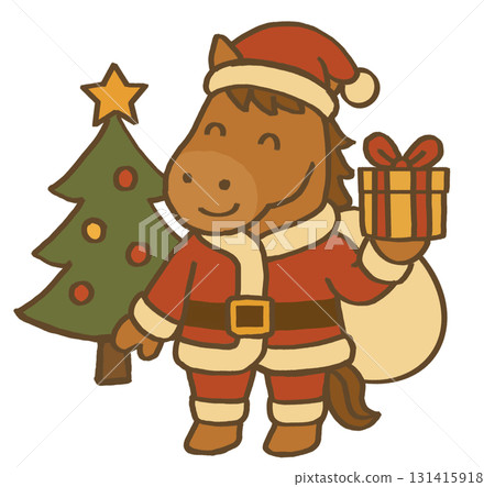 作者：馬和聖誕生樹，馬年 131415918