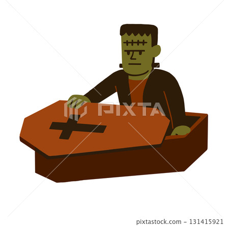 棺材裡的弗蘭肯斯坦怪物插圖 棺材裡的弗蘭肯斯坦怪物插圖 131415921