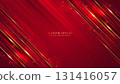 Golden diagonal stripes, glowing light effects, and shiny dot decoration on red luxury background 131416057