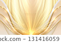 Luxury background decoration with golden lines curve, glowing beams, and glitter light effects element 131416059