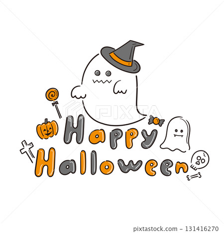 Hand-drawn Alphabet Series (Happy Halloween/Illustrations) 131416270