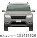 從正面看到的汽車插圖(大型 SUV) 從正面看到的汽車插圖(大型 SUV) 131416326