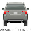 汽車(大型SUV)的後視圖 汽車(大型SUV)的後視圖 131416328