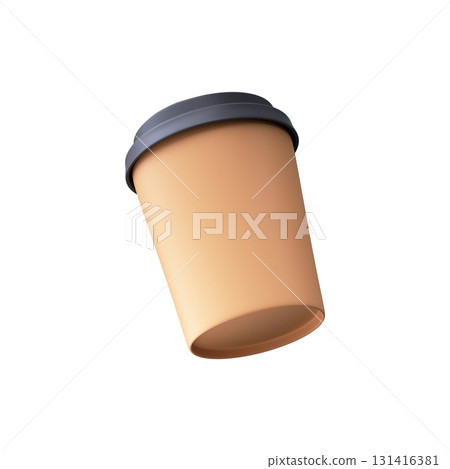 3D Kraft Paper Cup for Coffee To Go 131416381