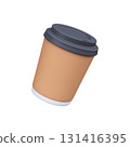 3D Cardboard Takeaway Beverage Cup 131416395