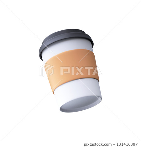 3D Hot Beverage Paper Cup 131416397