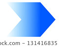 simple blue gradient arrow 131416835