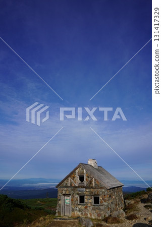 Blue sky and Asahidake stone chamber 131417329