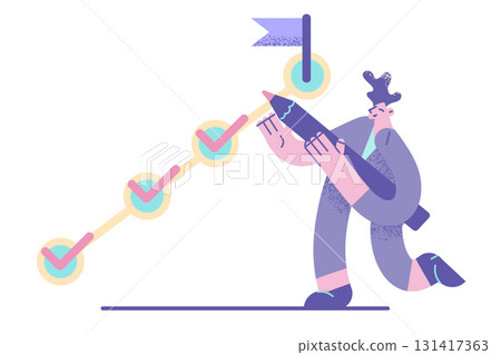 Task completion, task solving, management concept. 131417363