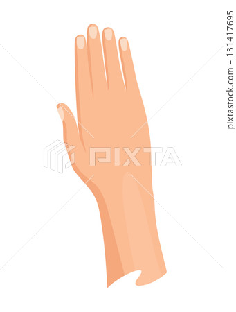 Hands injured skin and procedures of bandaging. First aid for wound. Medicine cure or treatment. First emergency help for human hand trauma 131417695