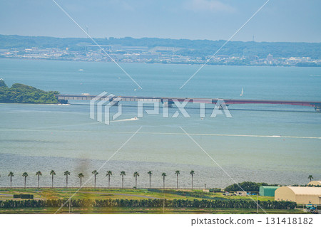 Lake Hamana and the Tomei Expressway in Hamamatsu City (Shizuoka Prefecture) 131418182