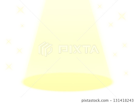 聚光燈插畫素材金色閃耀的光條紋 131418243