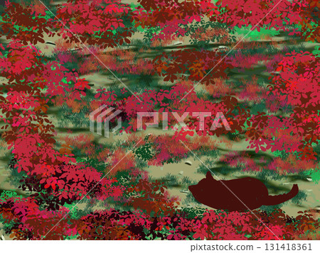 紅地毯和貓 紅地毯和貓 131418361