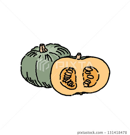 南瓜的彩色插圖 131418478