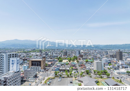 福島縣福島市 - 從JR福島站附近看到的福島市街景（從JR福島站附近往西看） 131418717