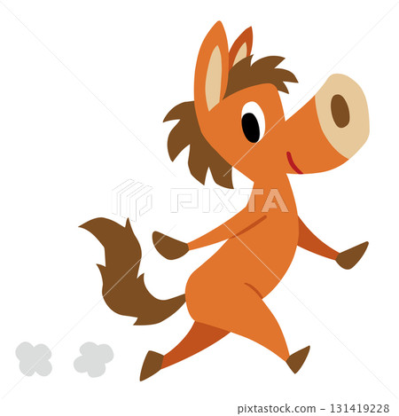 手繪輕鬆的馬角色(新年、馬年、散步、回頭見) 手繪輕鬆的馬角色(新年、馬年、散步、回頭見) 131419228