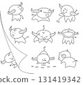 Character design cute buffalo 131419342