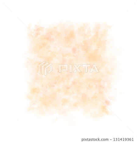 Square orange smoke layer on transparent background, abstract fog cloud texture for overlays and atmospheric visual effects 131419361