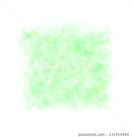 Square dark green smoke layer on transparent background, abstract fog cloud texture for overlays and atmospheric effects 131419364