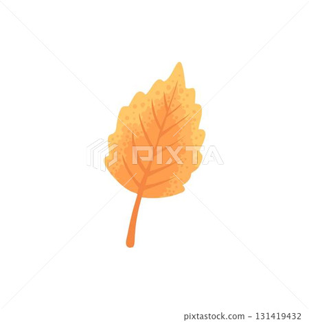 Autumn element. Leaves, acorn, chestnut and berry. Yellow, orange and red, green tree foliage fall season, harvest hand drawn elements. Vector illustration 131419432