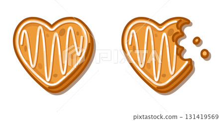 Gingerbread Heart Cookie Gingerbread Heart Cookie 131419569
