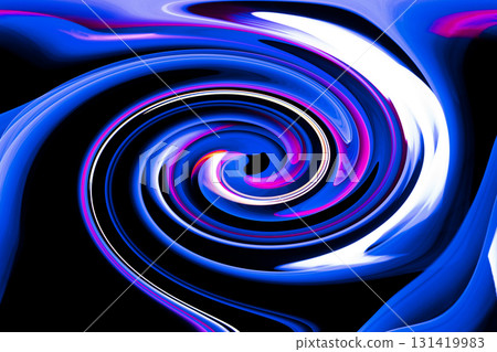 黑色背景上漂浮的彩色漩渦 黑色背景上漂浮的彩色漩渦 131419983