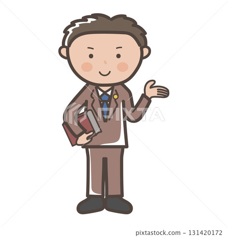 男律師解釋的全身插畫 男律師解釋的全身插畫 131420172