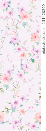 Assorted Handpainted Watercolor Floral And Animal Patterned Decorative Paper Collection 131420290