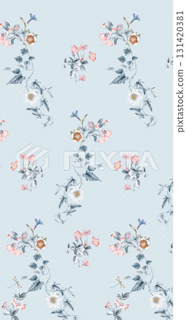 Assorted Handpainted Watercolor Floral And Animal Patterned Decorative Paper Collection 131420381