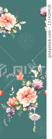 Assorted Handpainted Watercolor Floral And Animal Patterned Decorative Paper Collection 131420416