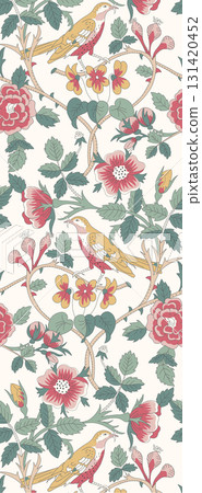 Assorted Handpainted Watercolor Floral And Animal Patterned Decorative Paper Collection 131420452