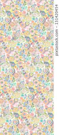 Assorted Handpainted Watercolor Floral And Animal Patterned Decorative Paper Collection 131420454